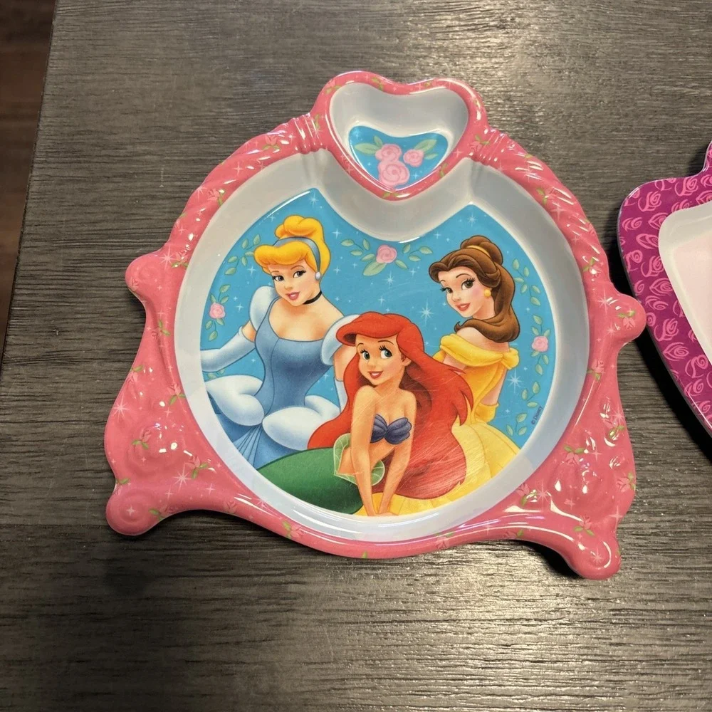 Barbie & Disney both plates